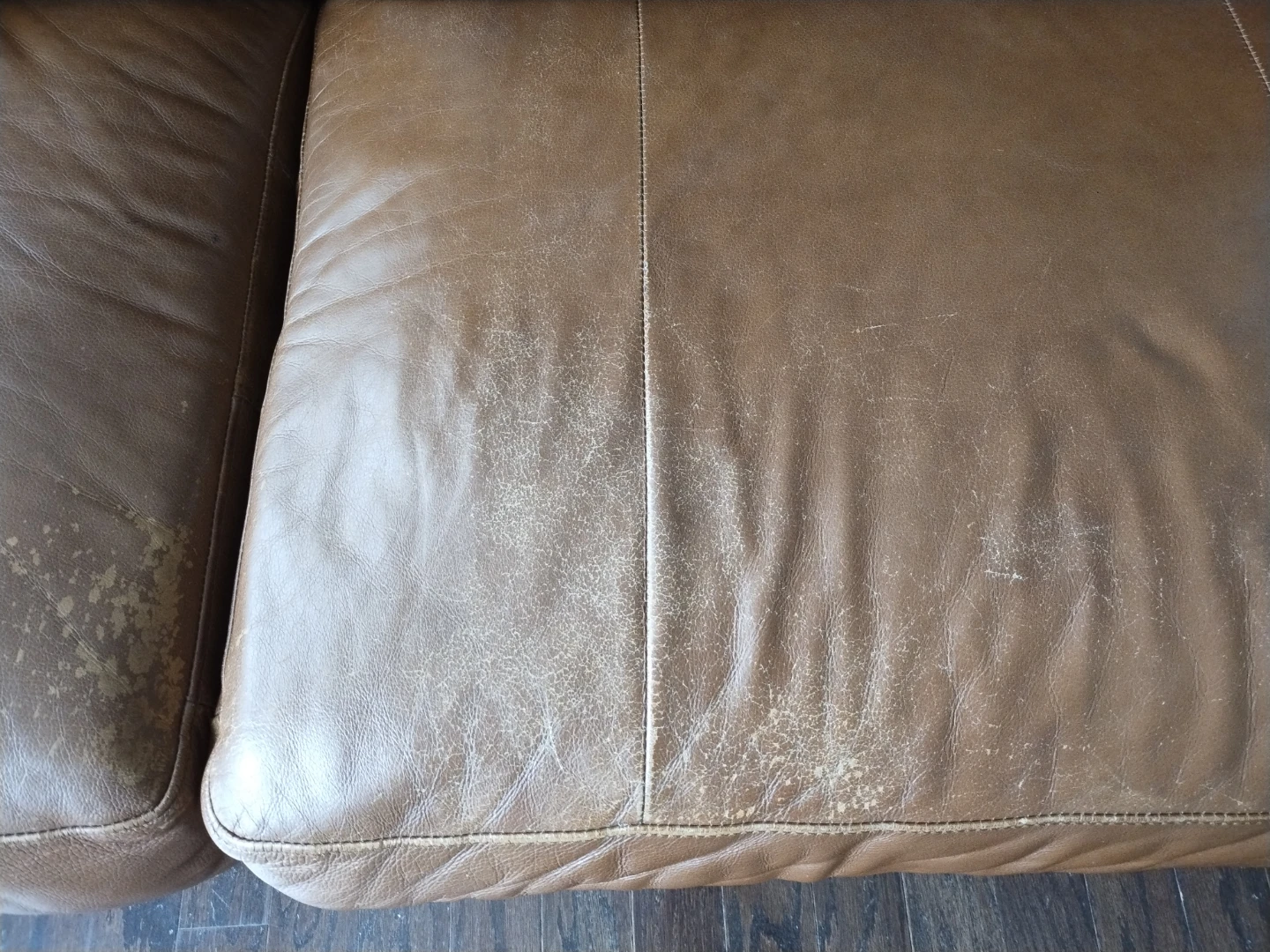 Brown Leather Sofa - photo 2