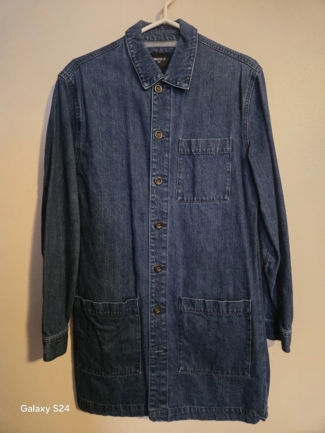 Forever 21 Denim Chore Coat
