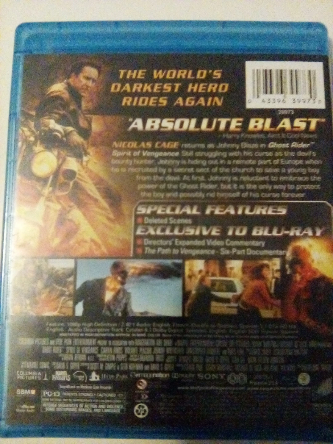 Ghost Rider Spirit of Vengeance Blu-Ray - photo 2