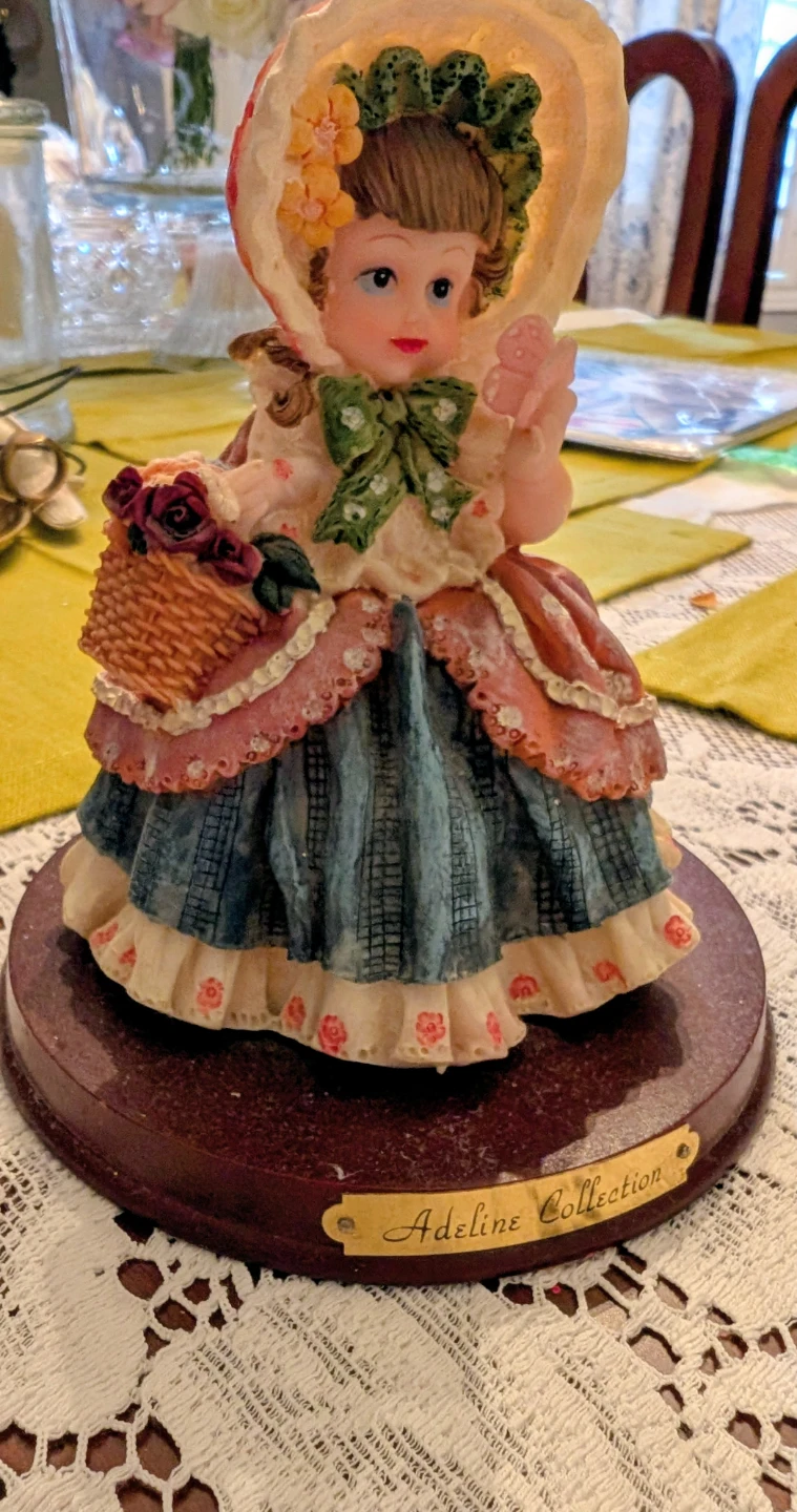 Adeline Collection Figurine - Victorian Girl with Basket