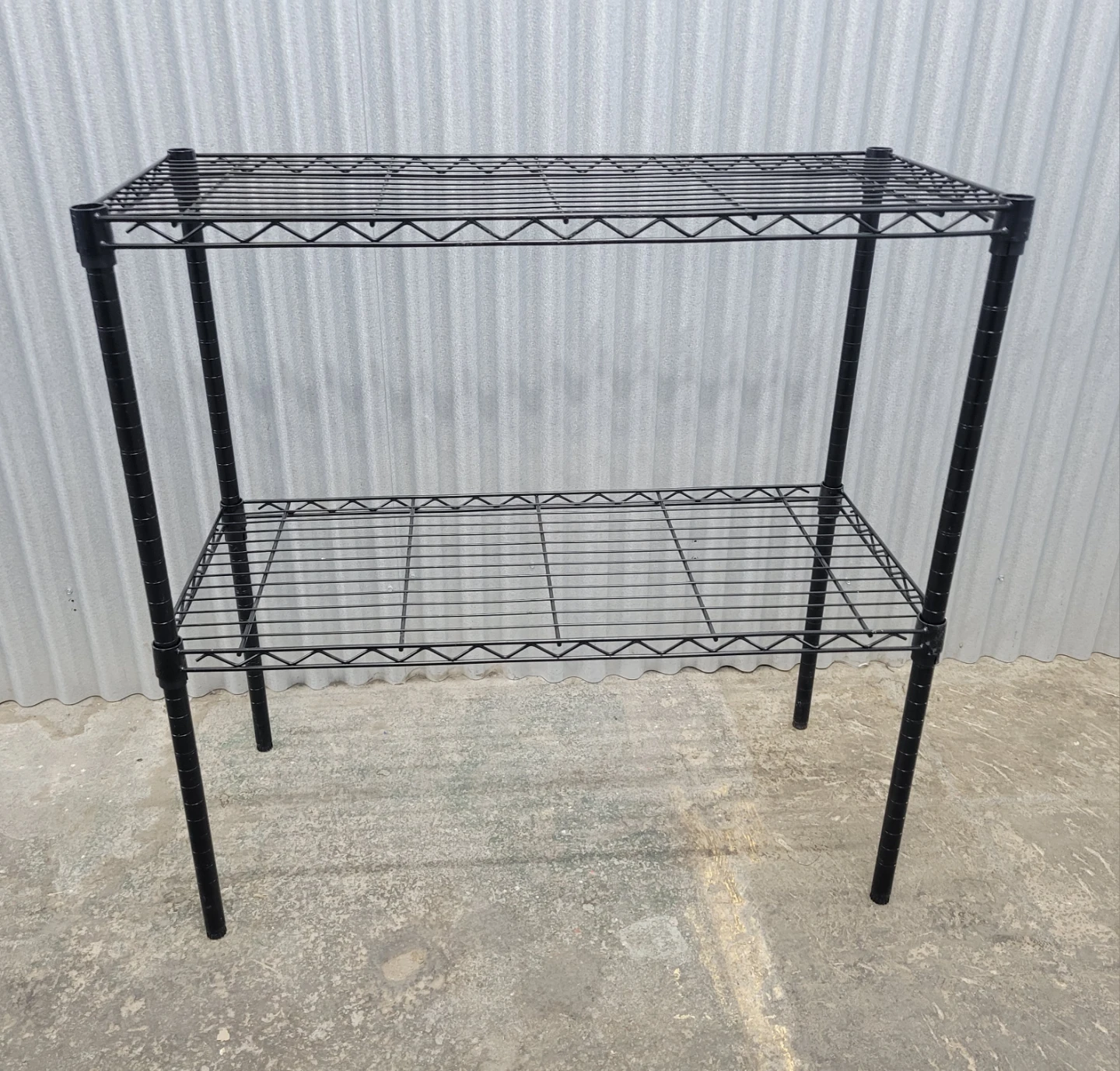 Black Wire Heavy duty Shelving Unit - 2 Tier