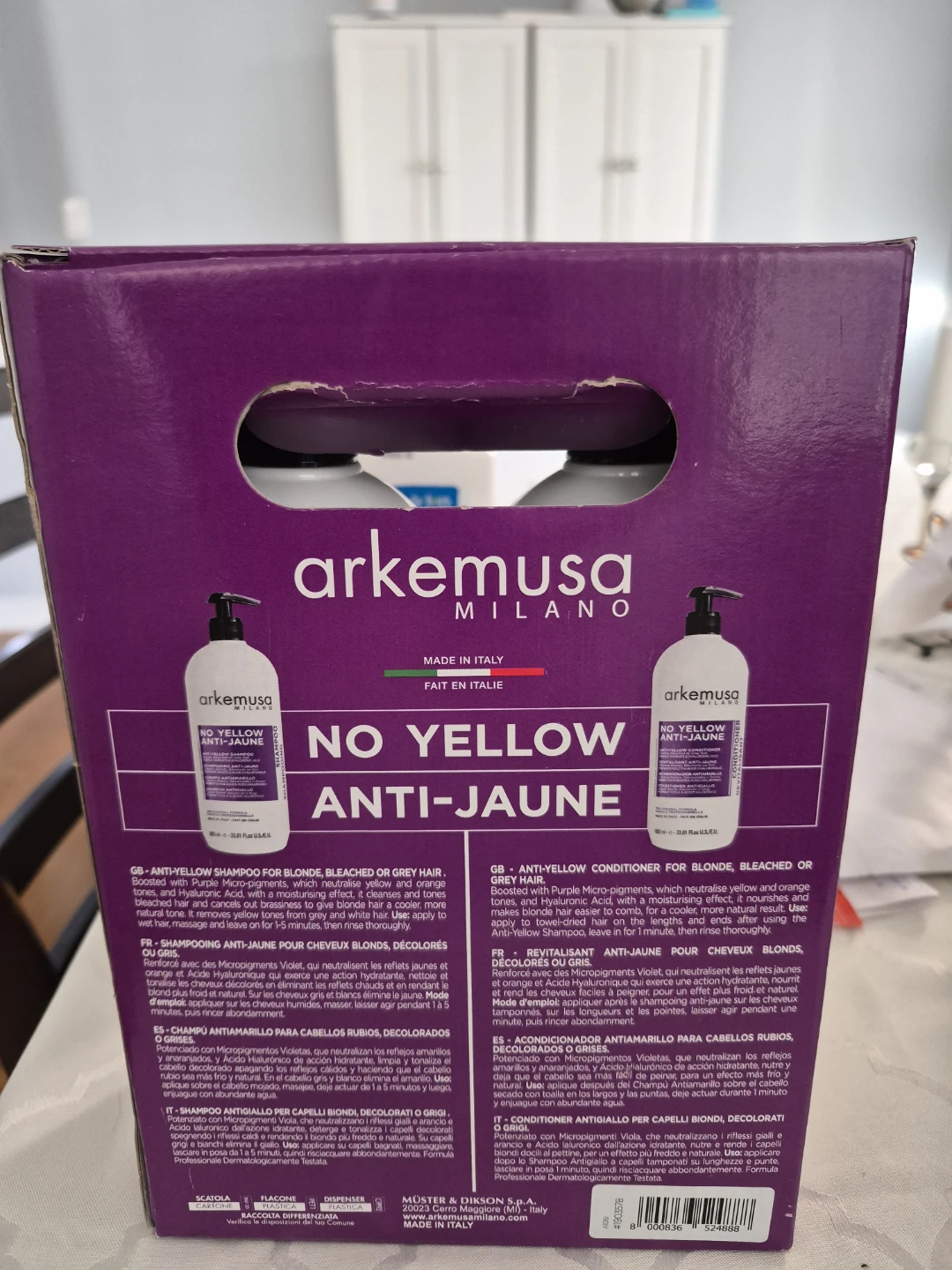 Arkemusa Milano No Yellow Shampoo + Conditioner Set - photo 2