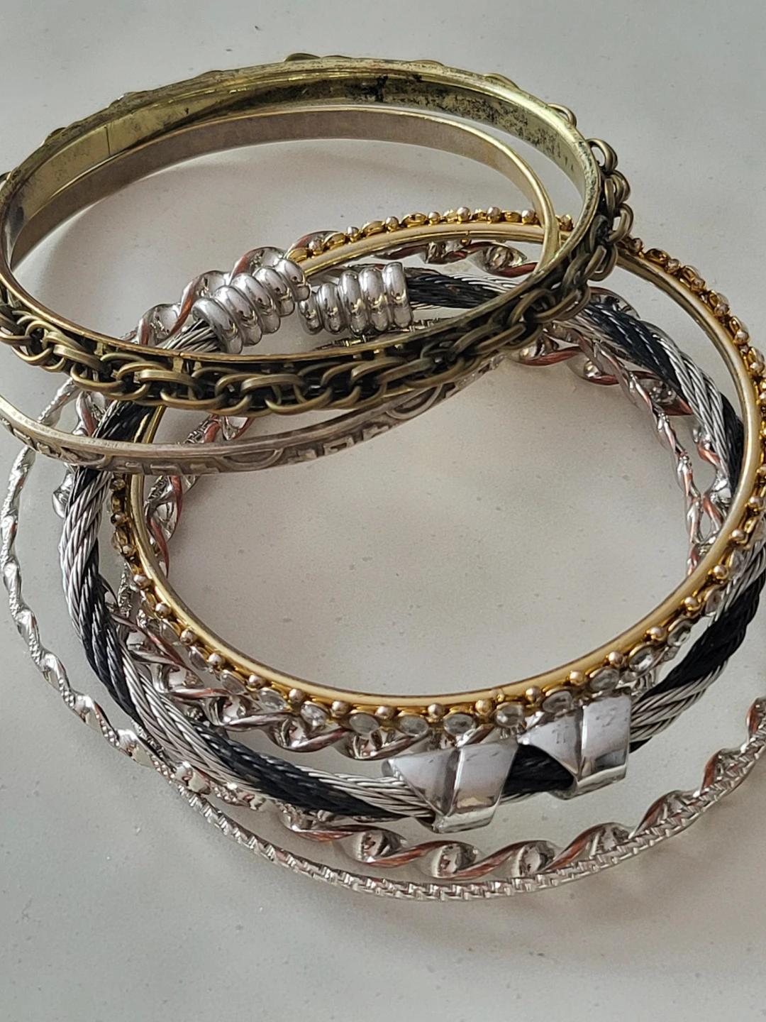 Stack of 8 Bracelets. Set of 8