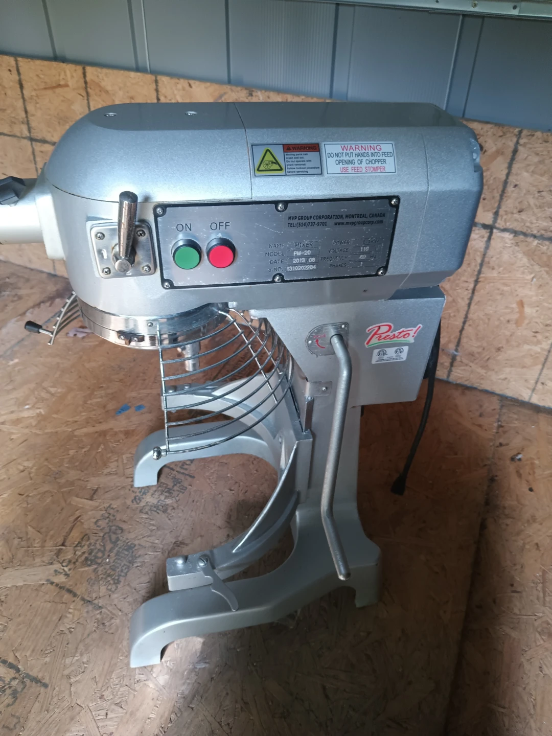 Presto PM-20 Commercial Mixer - photo 3