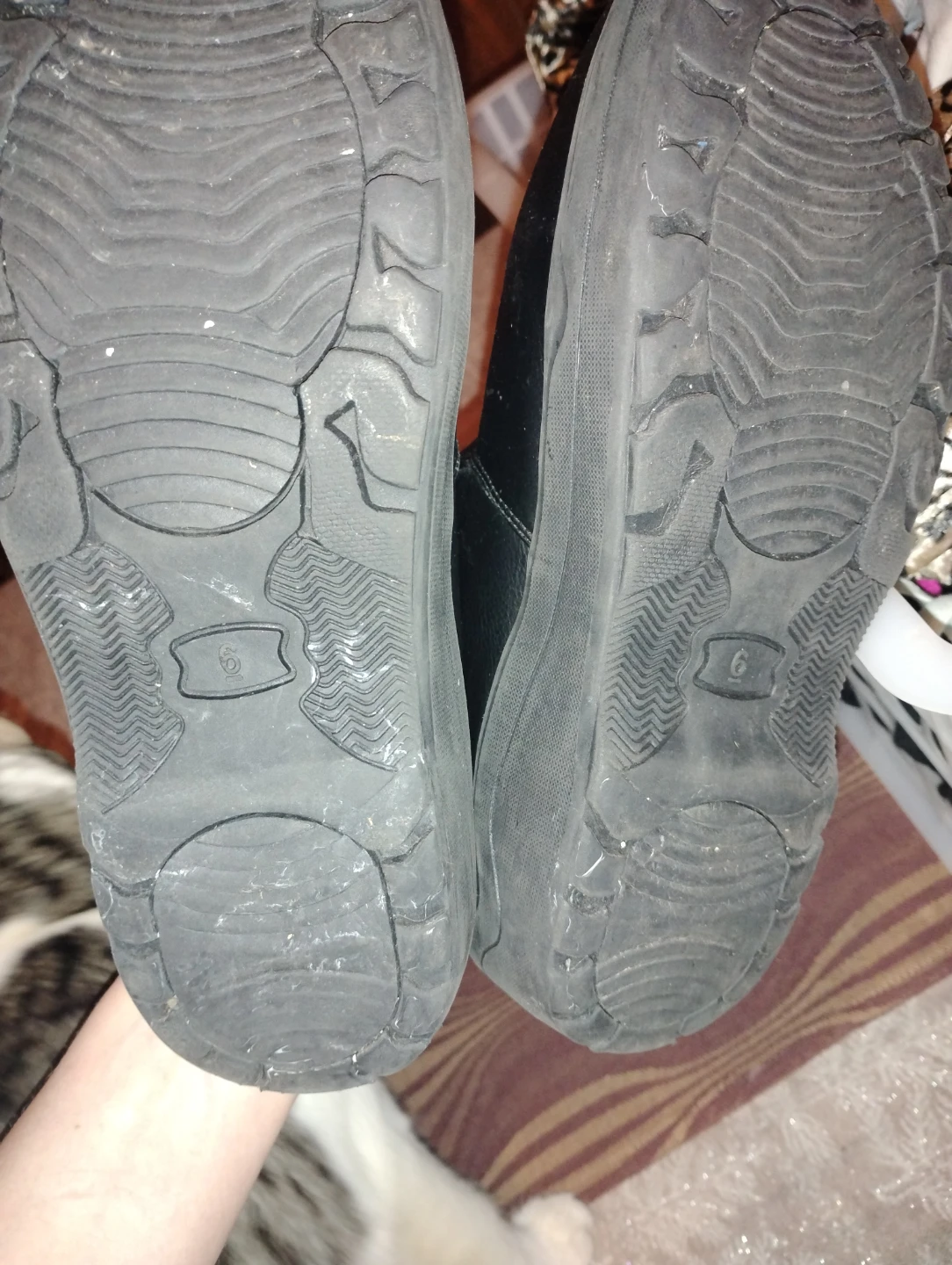 Black Puffer Winter Boots - Size 6 - photo 2