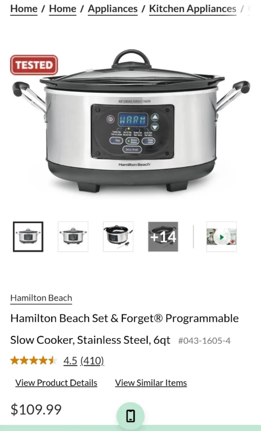 Hamilton Beach Set & Forget® Programmable Slow Cooker🥕 - photo 5