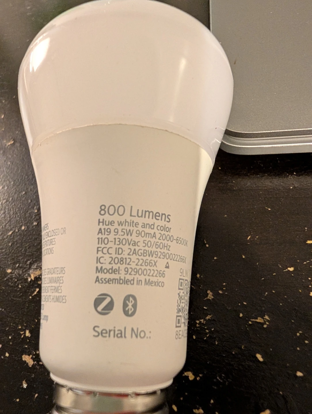 Philips Hue White and Color Smart Bulb A19 800 Lumens