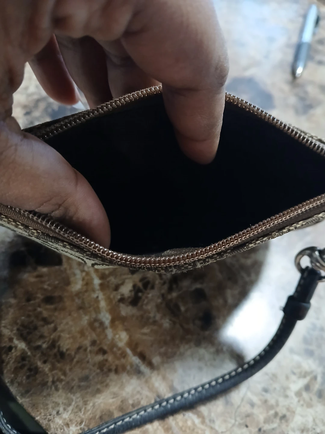 Coach Signature C Canvas Wristlet Pouch - photo 2