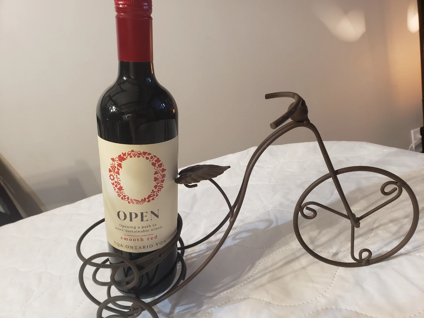 Metal Bicycle Wine Bottle Holder - photo 2