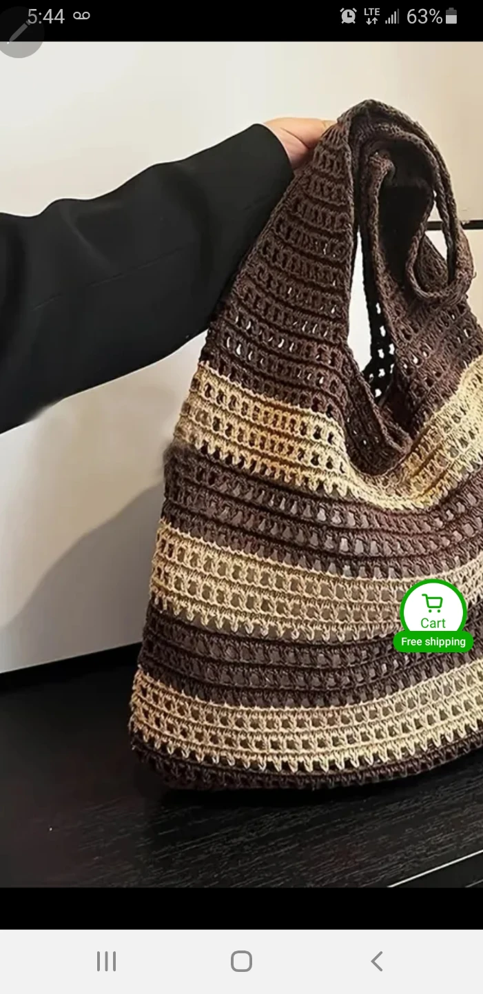 Hand crocheted tote bags - photo 3