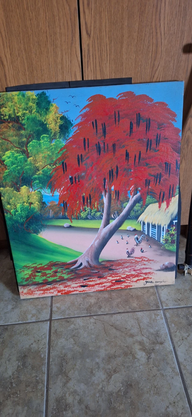 Hand painted farmyard