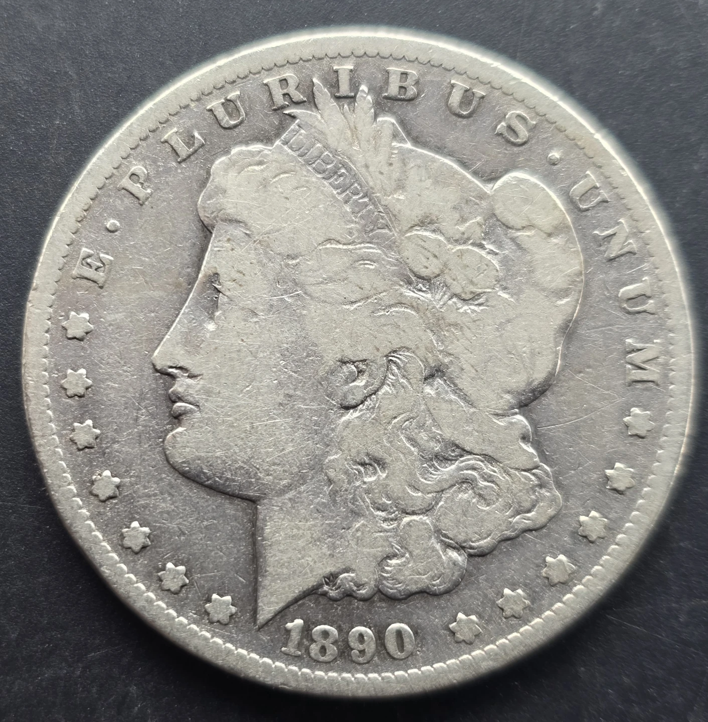 1890-CC Carson City Morgan 90% Silver $$ Very Fine Details!! - photo 2