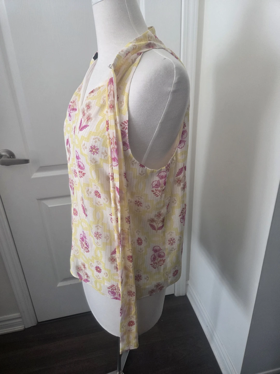 Women's Halter Neck Floral Print Top - photo 3