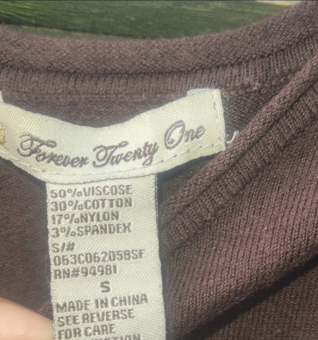 Forever Twenty One Brown Long Sleeve Sweater - Size S - photo 4