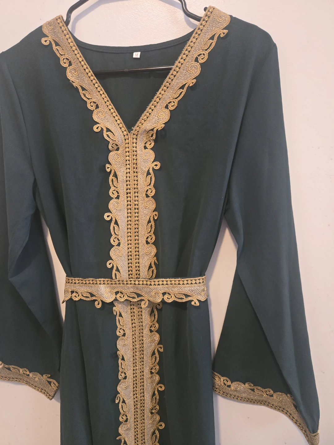 New dark green abaya dress with Gold Trim💚 - photo 3