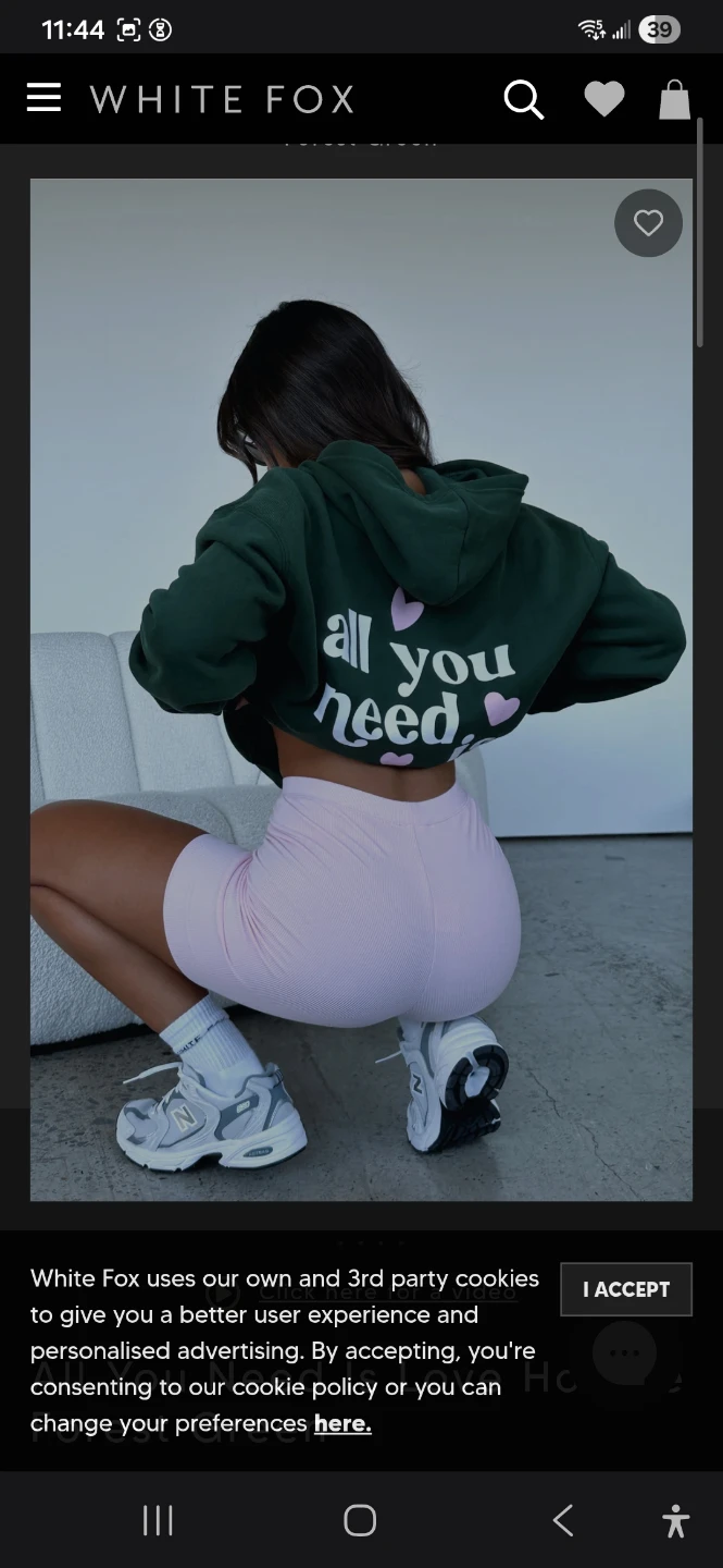 Whitefox dark green hoodie + sweatpants set - photo 4