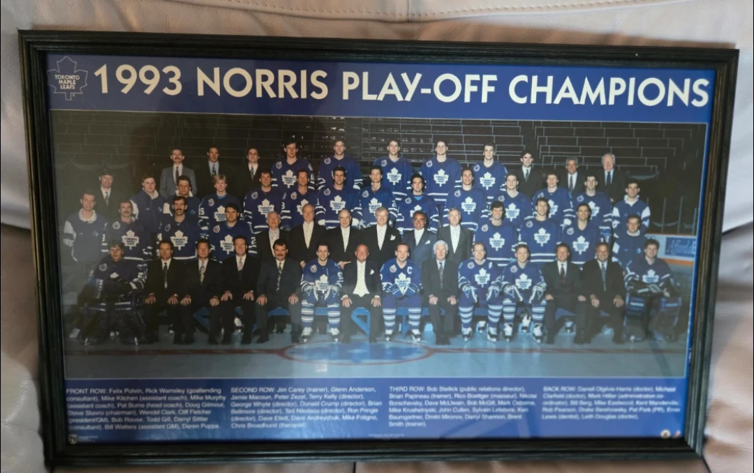 1993 Toronto Maple Leafs Norris Play-Off Champions team photo 🏆 - photo 2