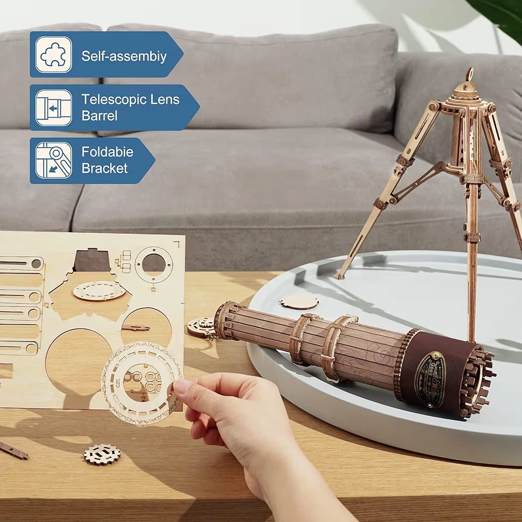 3D Wooden Puzzle - Monocular Telescope (BNIS) - photo 3