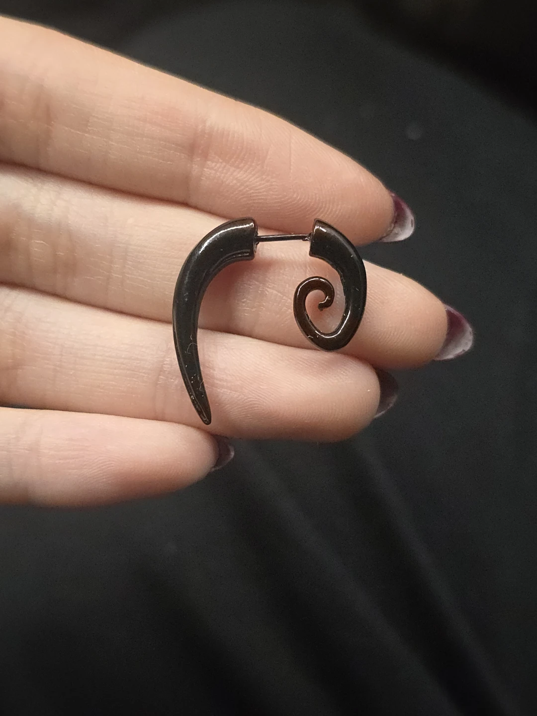 Black Spiral Piercing