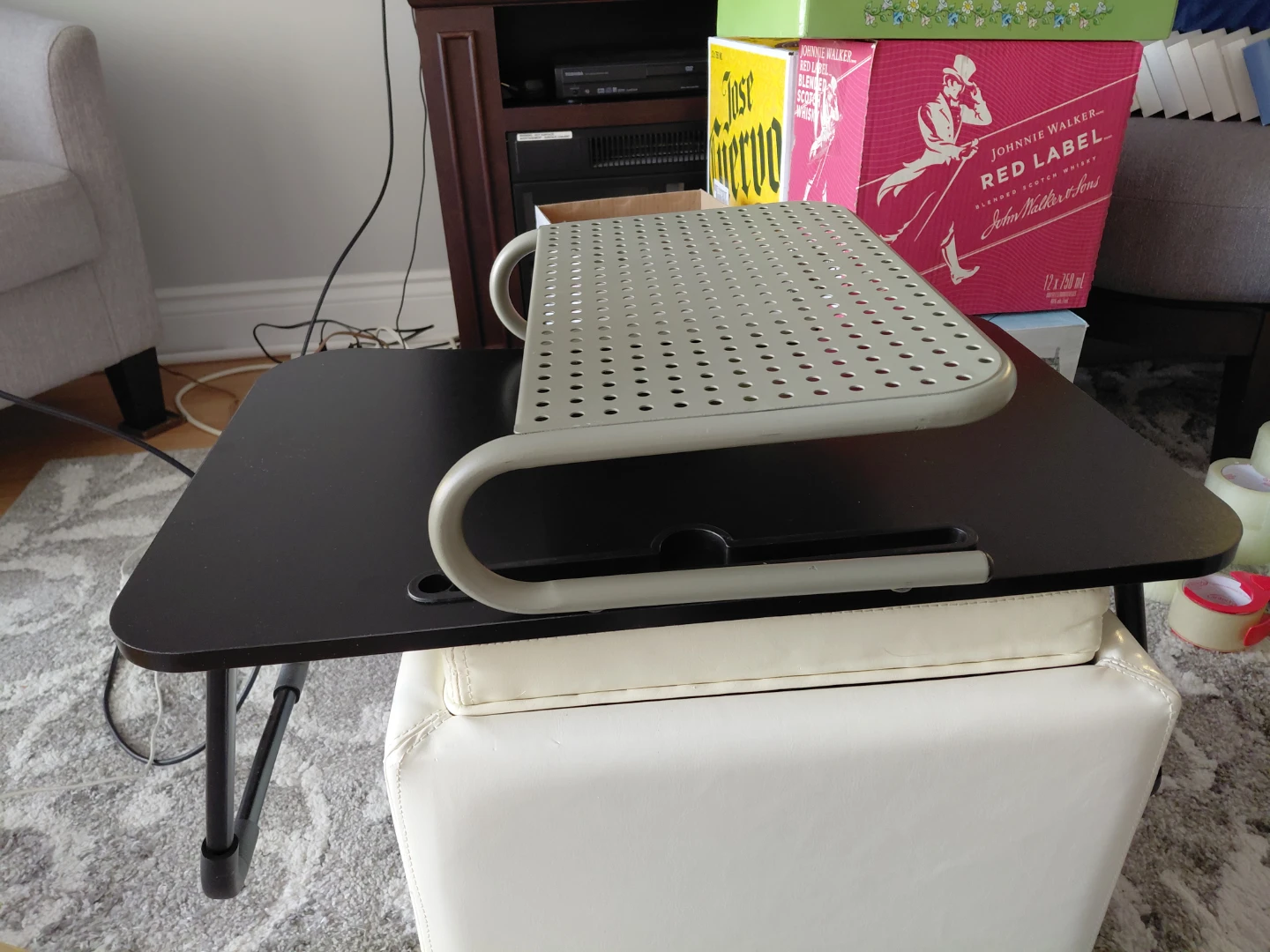 Adjustable Laptop Lap Desk with Perforated Top - photo 2