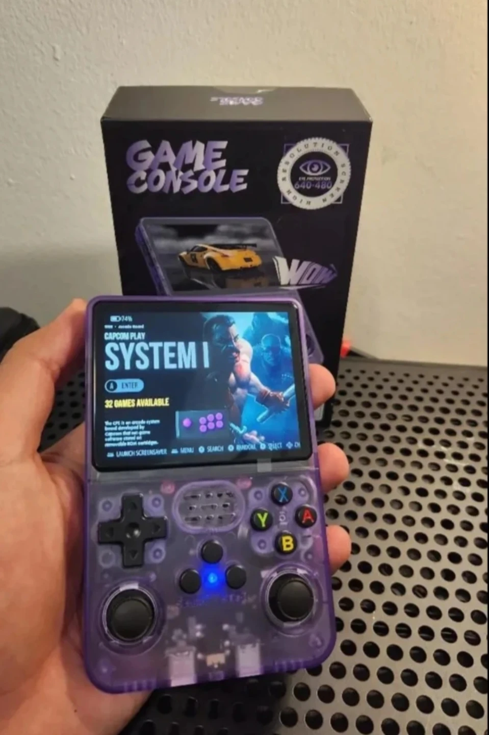 BRAND NEW R36S Atomic Purple 💜 Retro Consol With Display