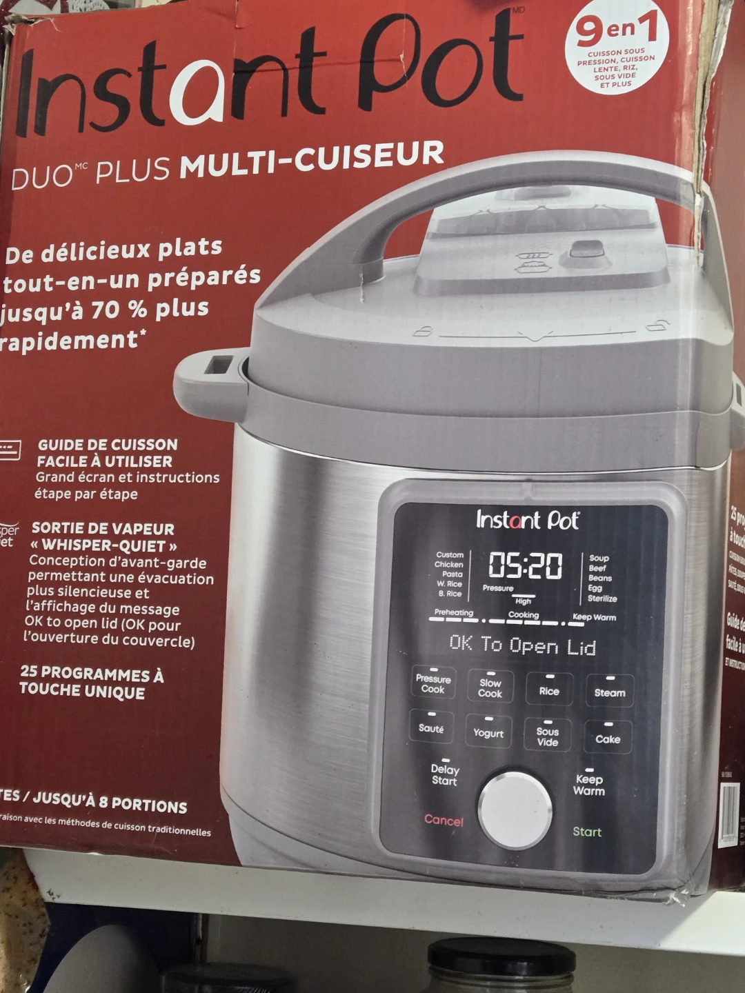 Instantpot duo quiet whisper pressure cooker