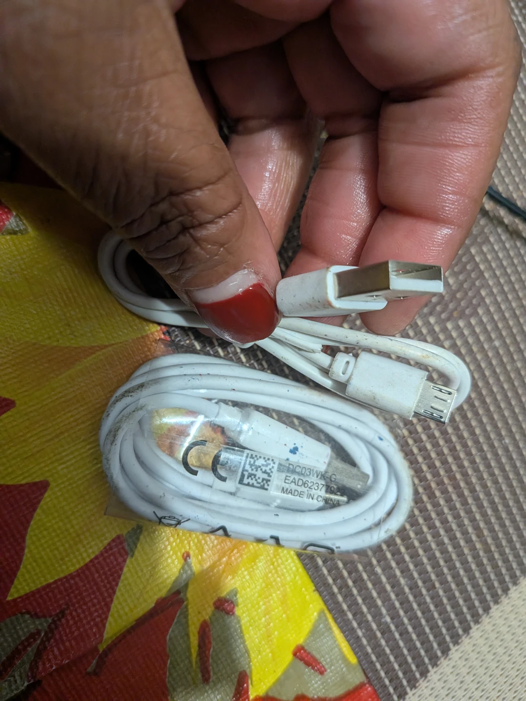 White USB Charging Cable (2)