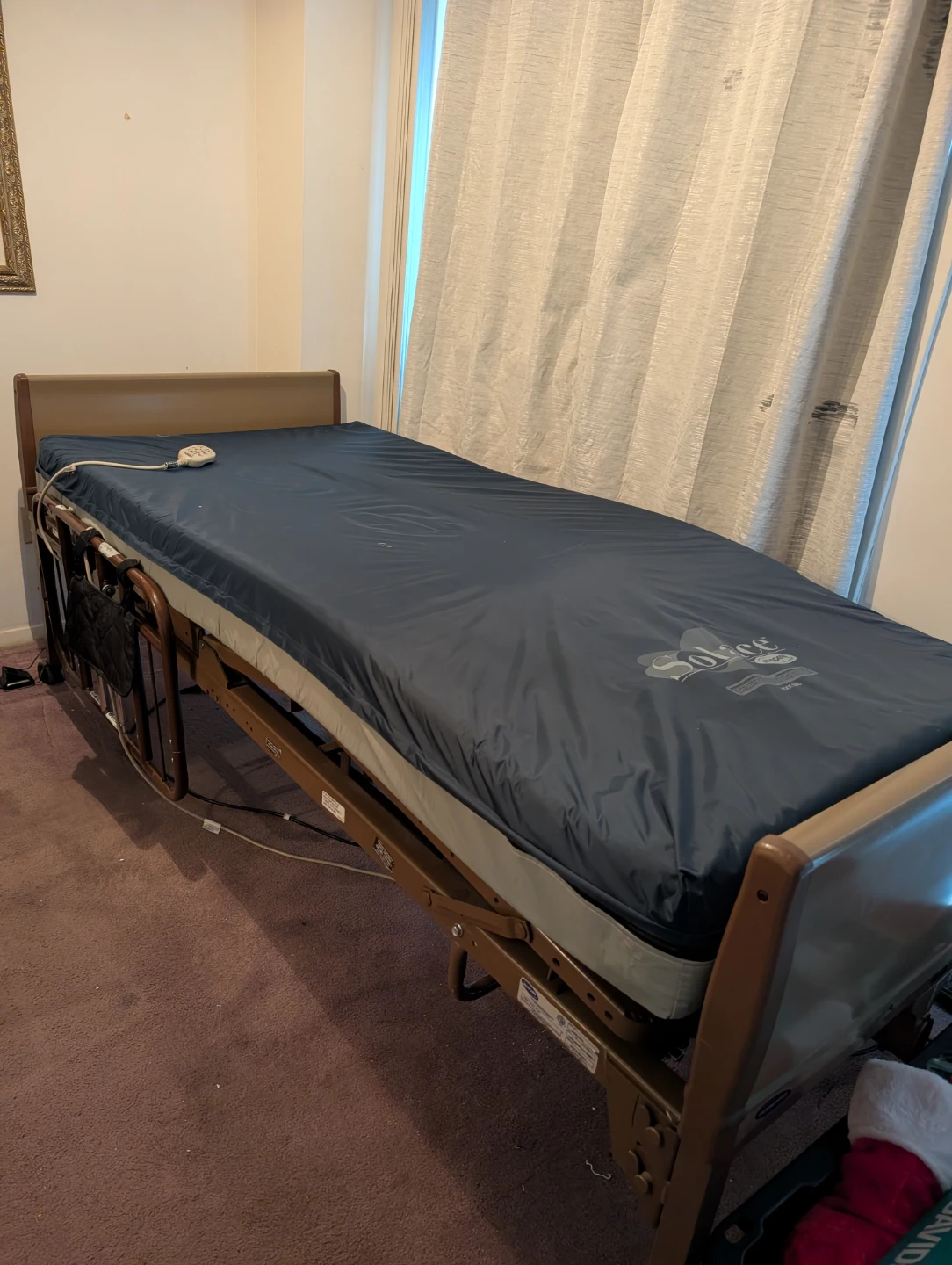 Invacare SoliGrip Hospital Bed with Mattress