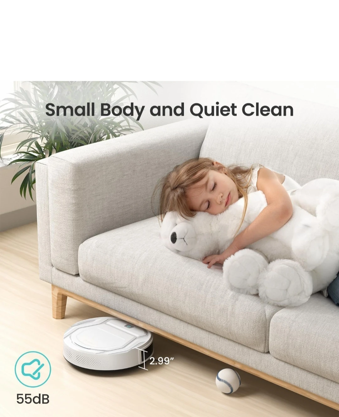 Lefant M210 Pro Robot Vacuum Cleaner White - photo 4