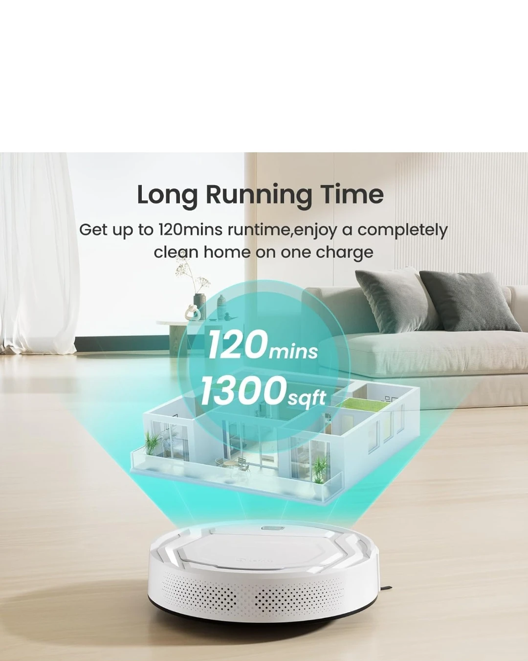 Lefant M210 Pro Robot Vacuum Cleaner White - photo 5
