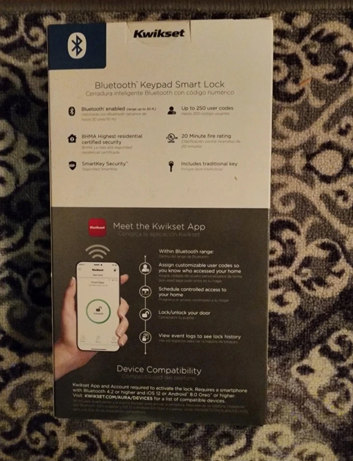 Kwikset Aura Keypad Bluetooth Smart Lock - photo 2