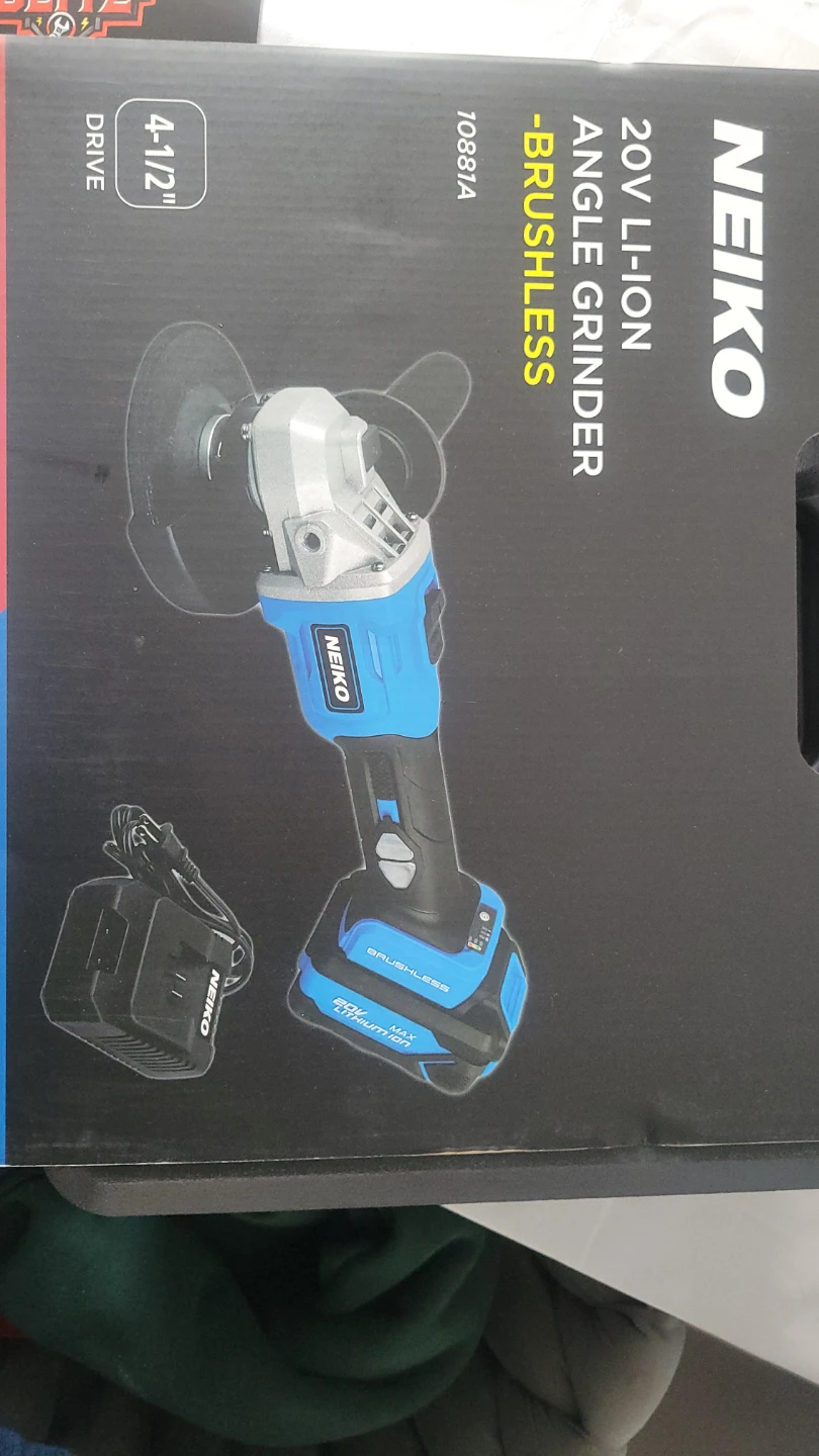 NEIKO 20V Li-ion Brushless Angle Grinder - 4-1/2" Drive - photo 4