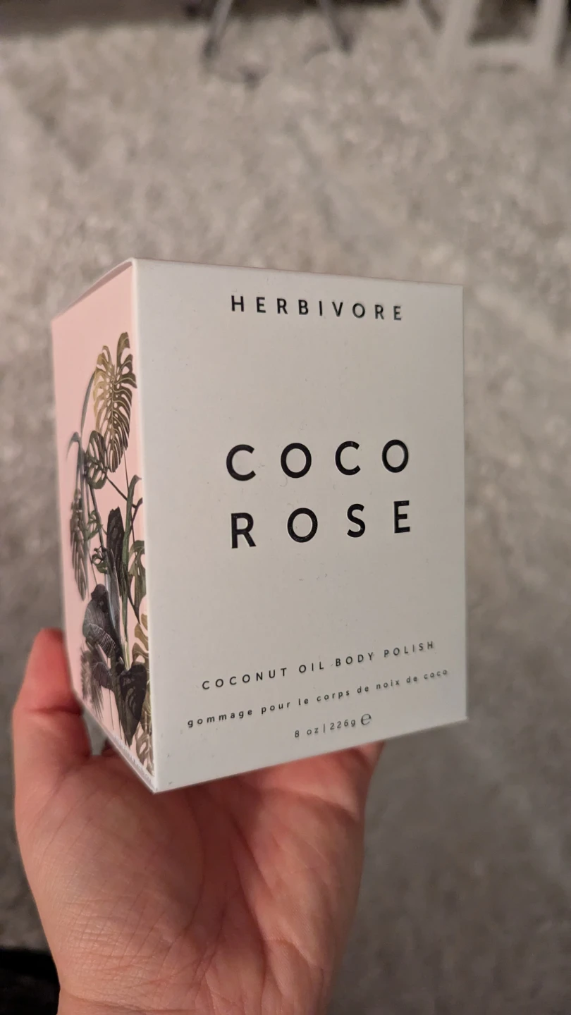 NEW! Herbivore Coco Rose Coconut Oil Body Polish 8 oz 🏆