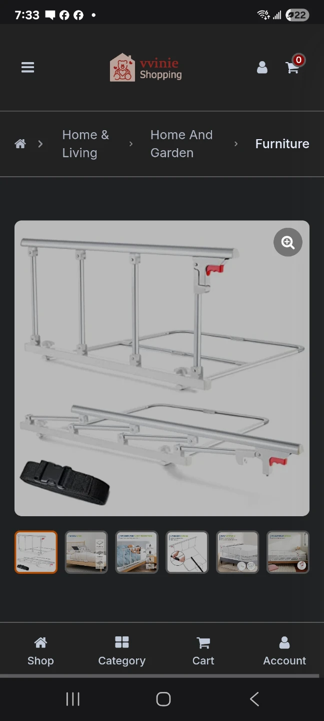 Easy Assembly Bed Rail