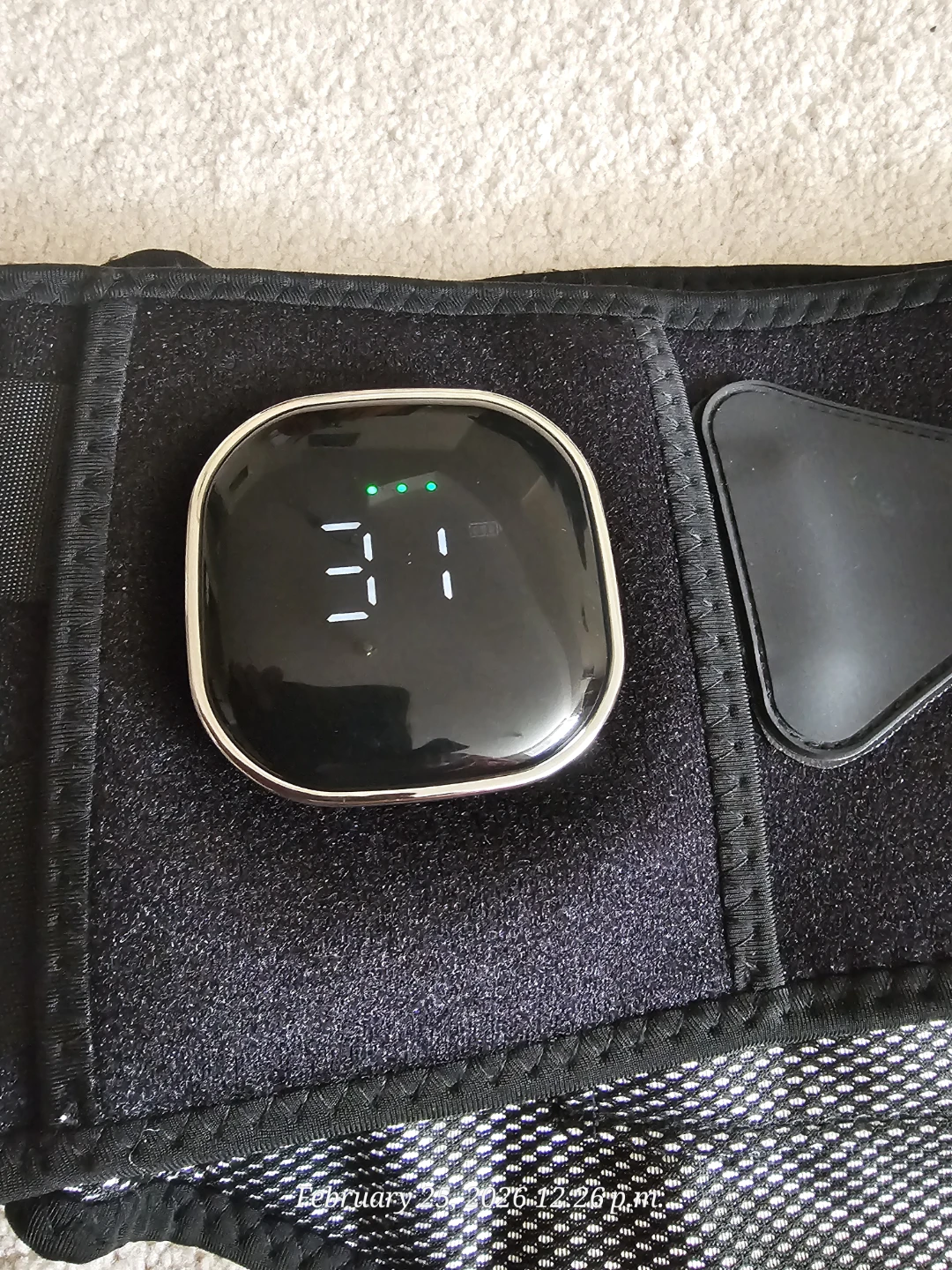 Adjustable Heated Back Brace with Digital Display