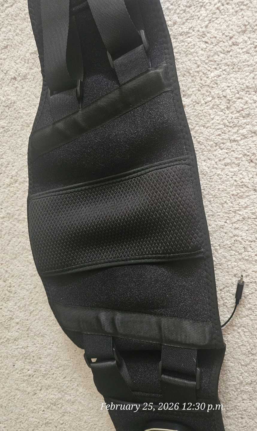 Adjustable Heated Back Brace with Digital Display - photo 3
