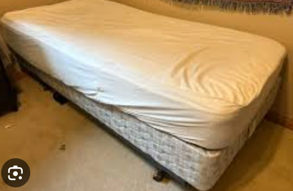 Full twin bed with a Metal Bed Frame