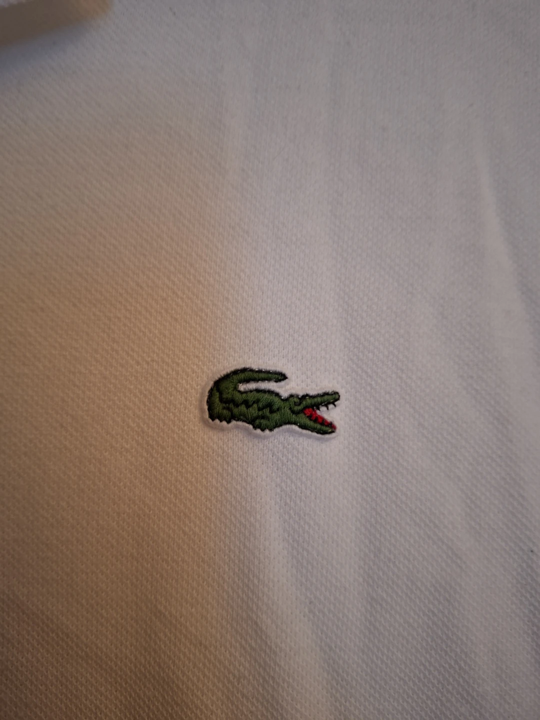 White Lacoste Polo Shirt mens - photo 2