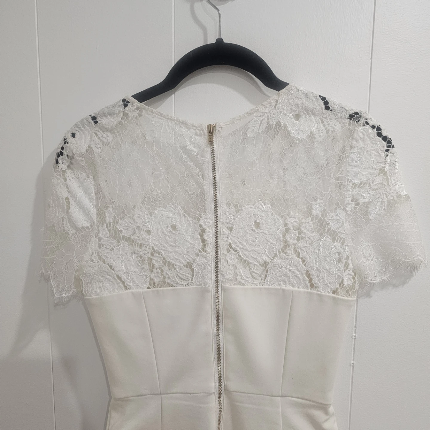 Evernew Melbourne White Lace Sheath Dress Sz 4 - photo 4