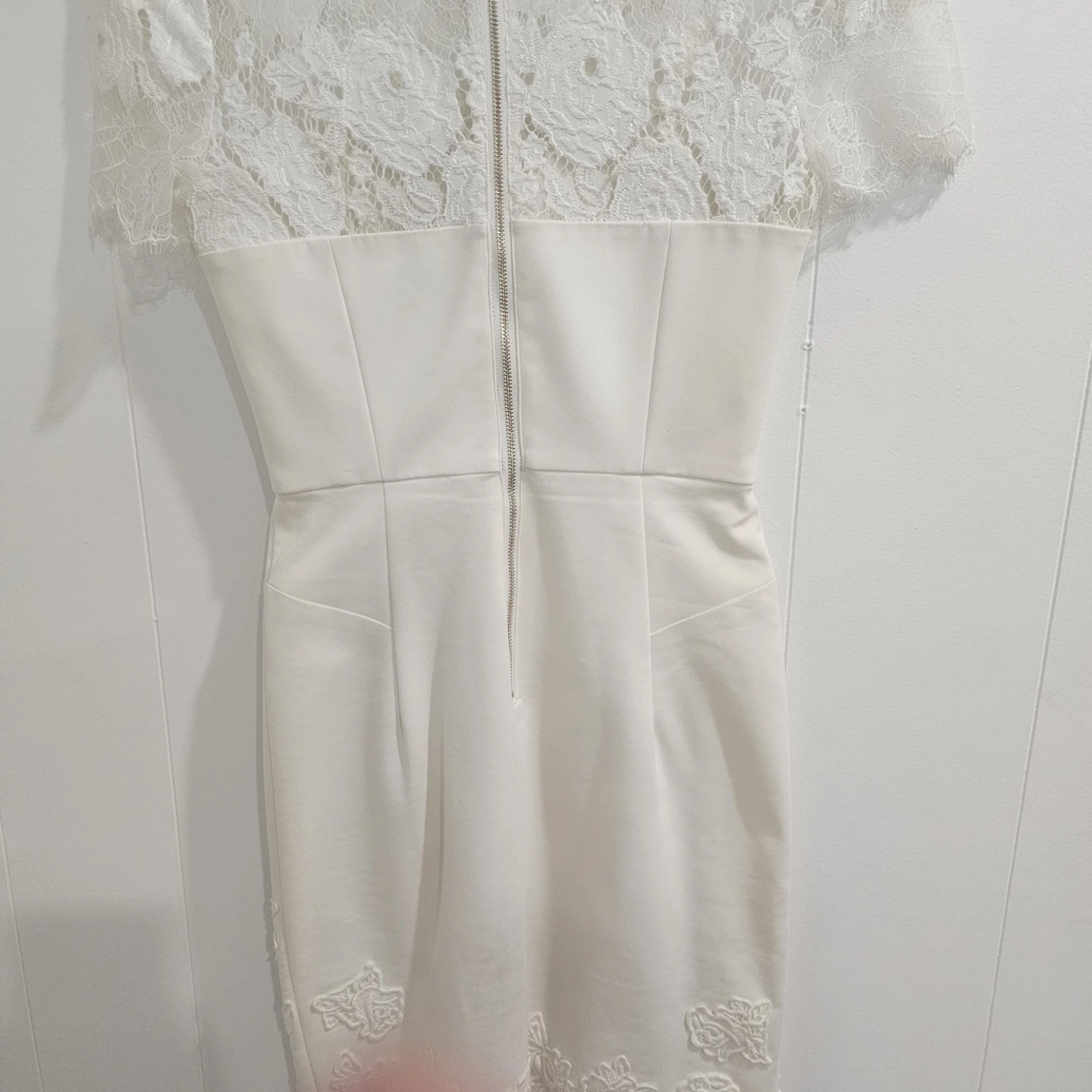 Evernew Melbourne White Lace Sheath Dress Sz 4 - photo 5
