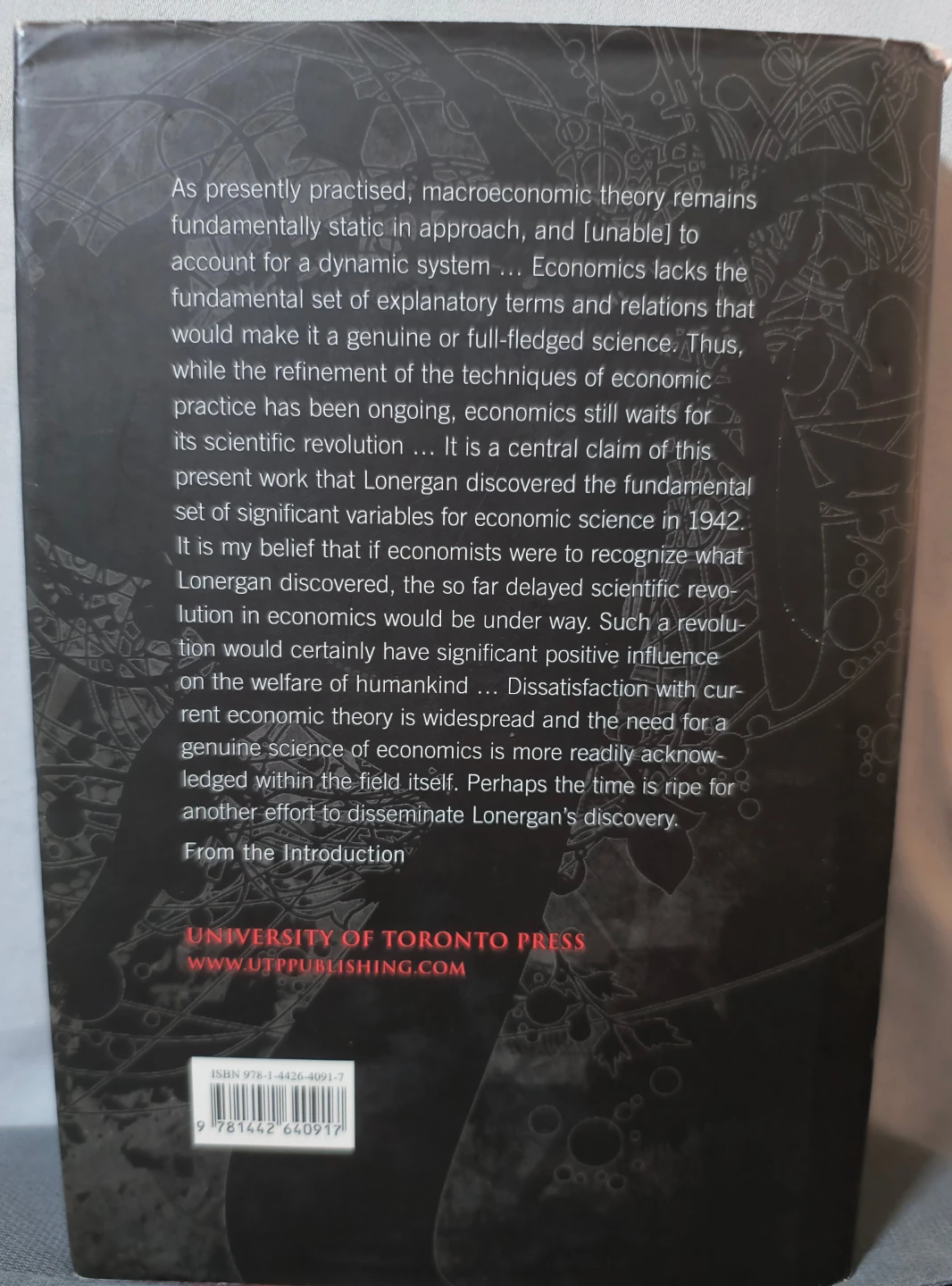 Lonergan's Discovery of the Science of Economics, hardcover - photo 2