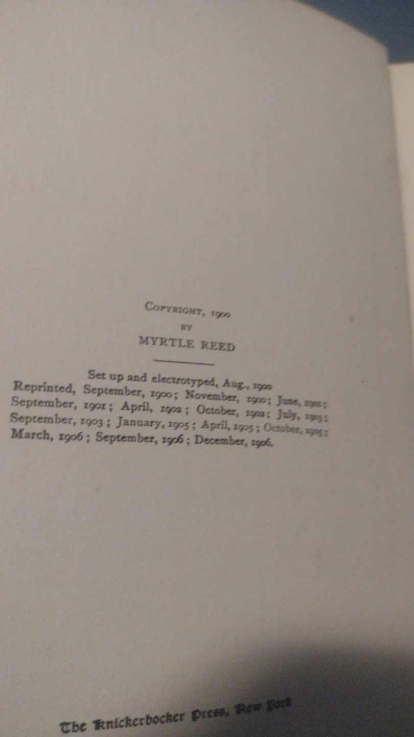 Later Love Letters of a Musician by Myrtle Reed - photo 3