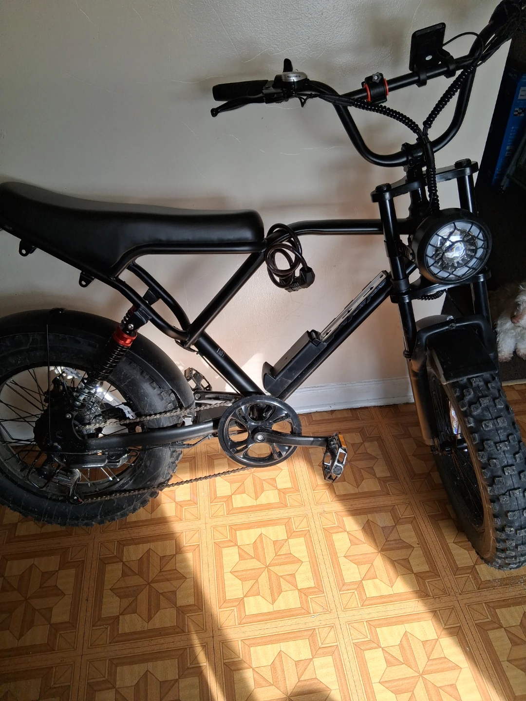 Black Electric Fat Tire Bike