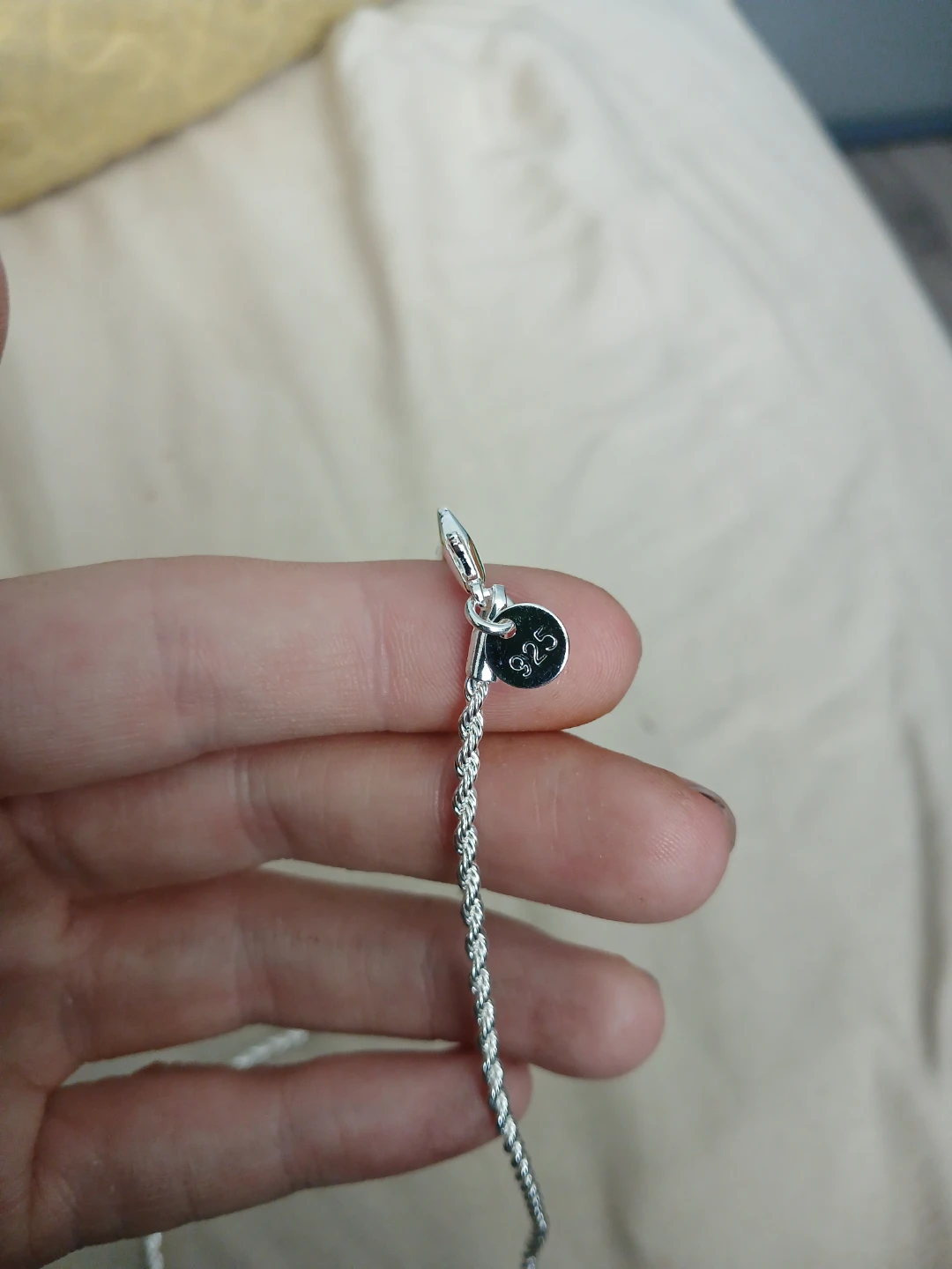 925 Silver Rope Chain Necklace - photo 4