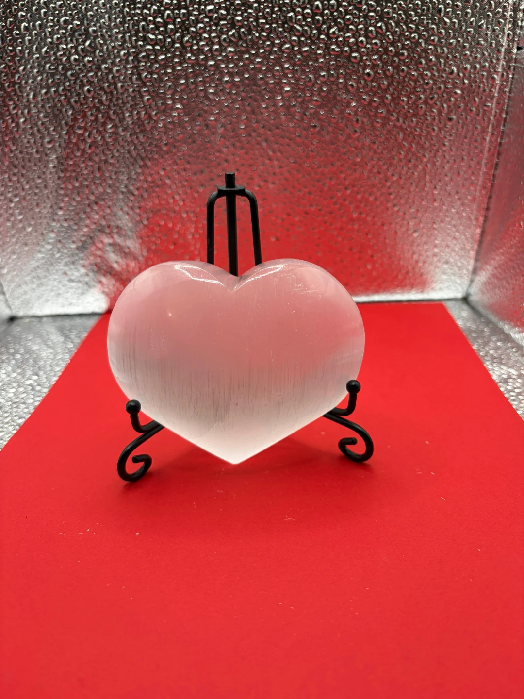 Heart Shaped Selenite Crystal - photo 2