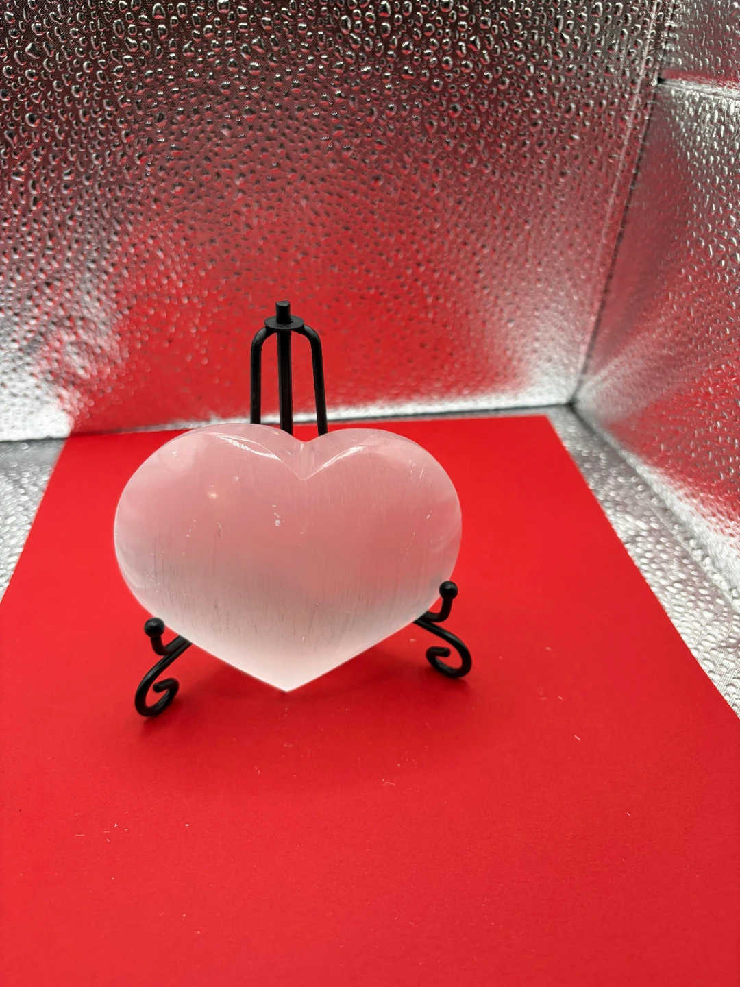 Heart Shaped Selenite Crystal - photo 4