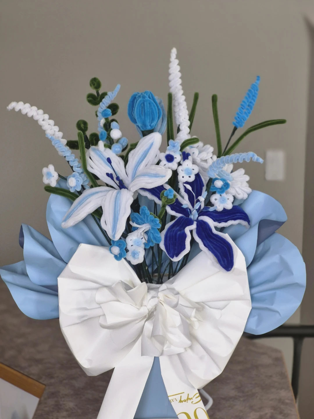 Flower  Bouquet- fuzzy wire
