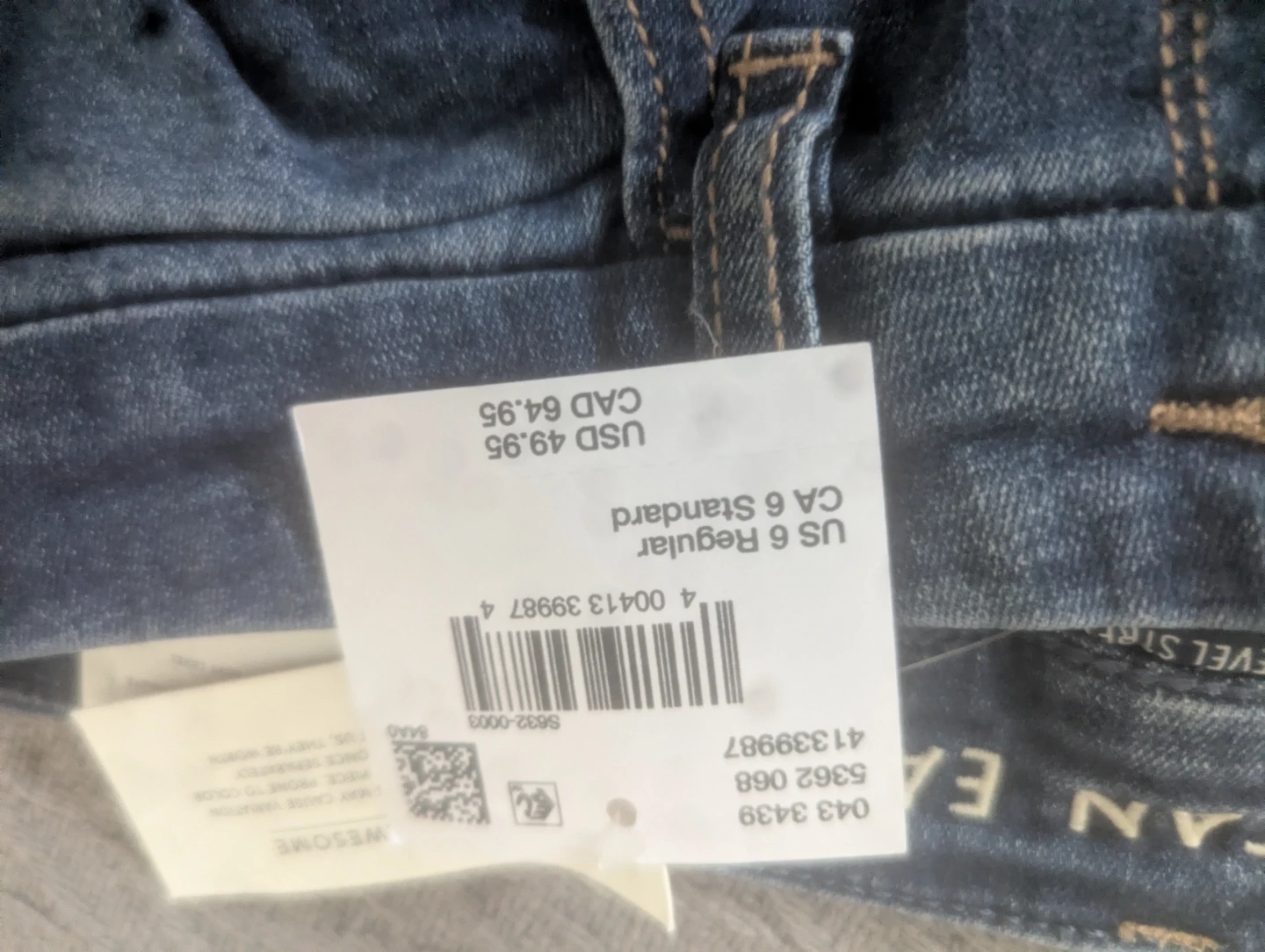 American Eagle Curvy High-Rise Jeggings Size 6