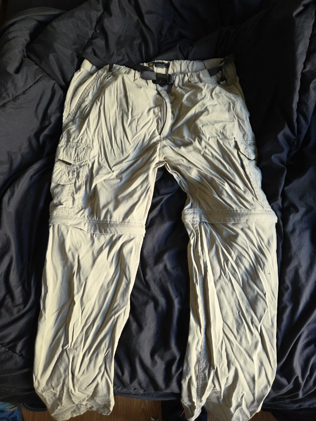 Tan cargo zip off cargo pants