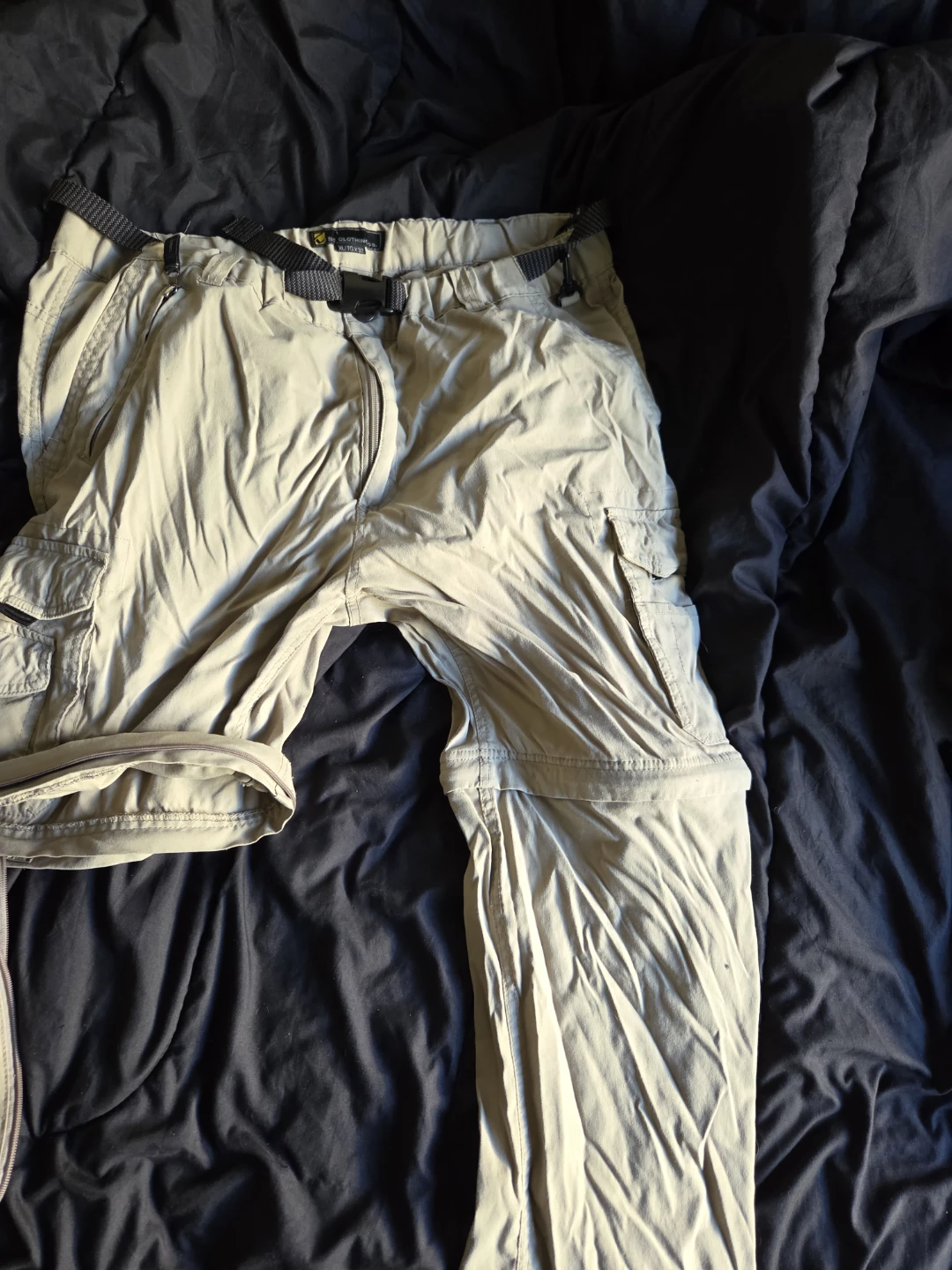 Tan cargo zip off cargo pants - photo 2